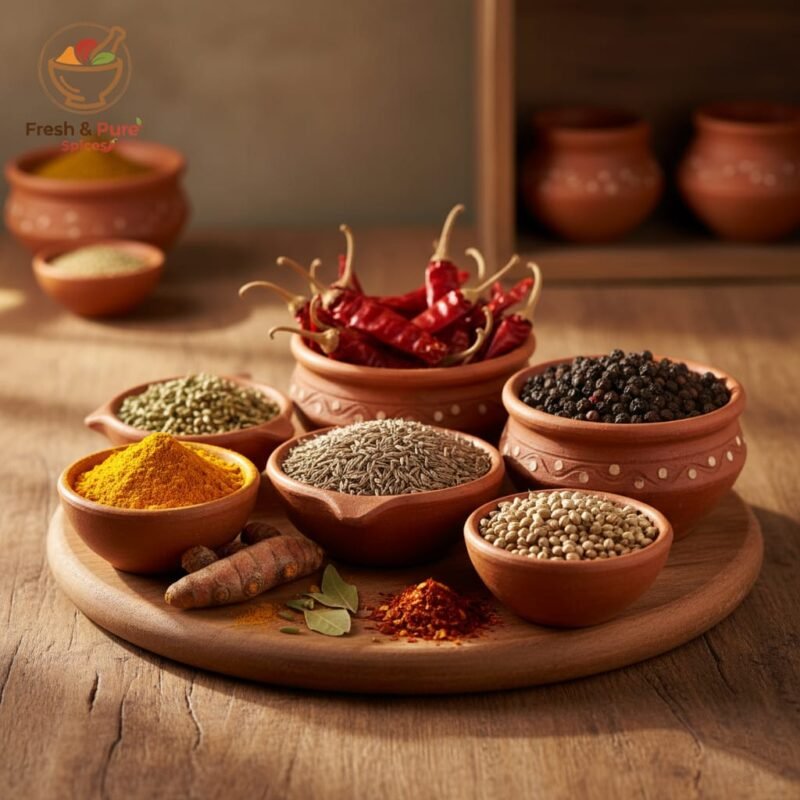 Fresh spices in India
