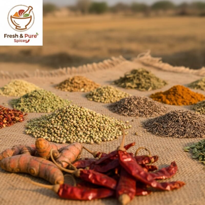 Fresh spices in India