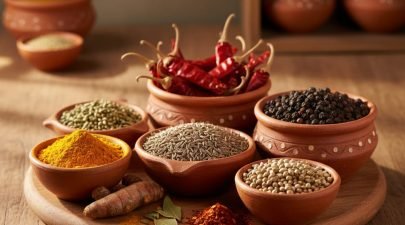 Fresh spices in India